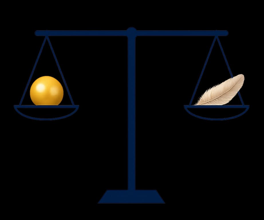 Balance scale weighing enterprise depth against lightweight simplicity